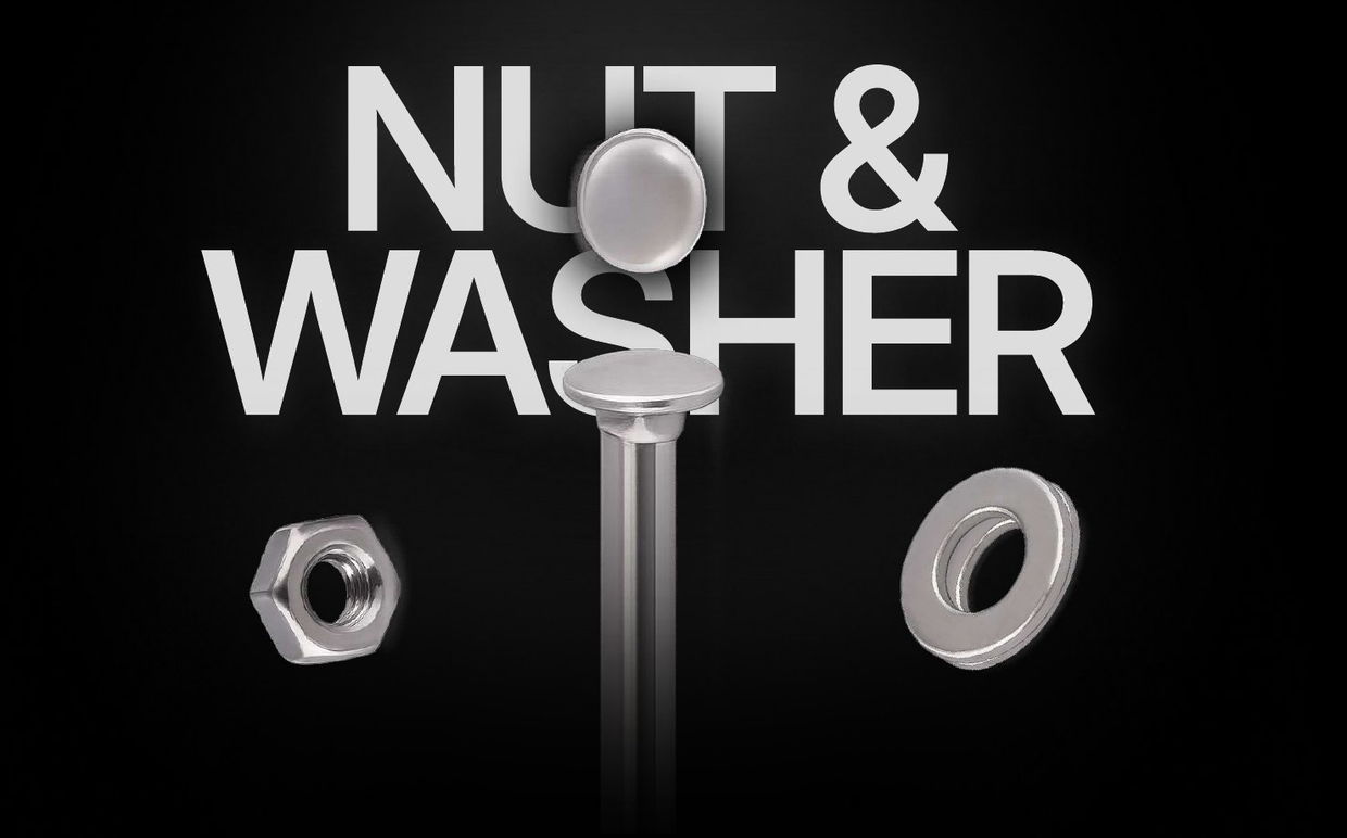 SS Carriage Bolt with Nut & Washer